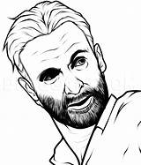 Rick Grimes Step Draw Walking Dead Dragoart Drawing sketch template