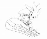 Sonic Coloring Silver Hedgehog Generations Pages Colouring Team Aura Surfing Cartoon Another Board Library Clipart Printable Comments sketch template