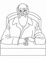 Darwin Charles Coloring Pages Kids Frederick Douglass Para Colorear Bestcoloringpages Printable Colouring Getcolorings Color Great sketch template
