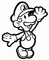 Coloring Book Luigi Paper Make Clipart Pages Library Clip sketch template