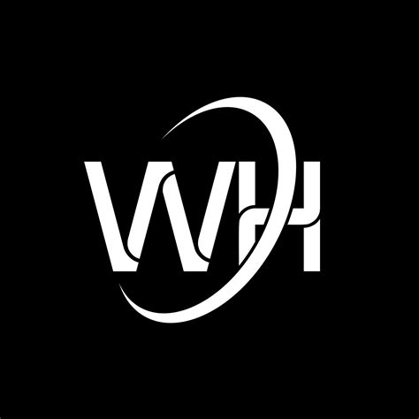 wh logo   design white wh letter wh letter logo design initial
