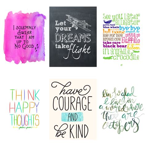 nursery decor series   printable quotes  kids