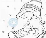 Gnome Coloring Gnomo Digi Stamp Kerze Fai Ingrandire Clic sketch template