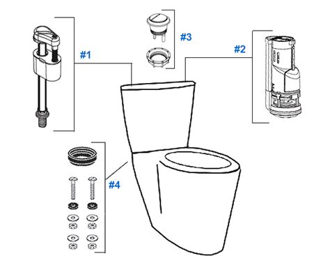 mansfield enso toilet replacement parts