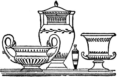 grecian vases clipart