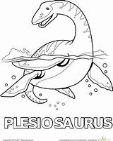 Plesiosaurus Dinosaurs Dinosaurier Water Malvorlage Dinosaurios Mosasaurus Worksheet Malen Ausmalbild Plesiosaurio Dinossauros Dinosaurio Worksheets Mandalas sketch template