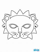 Lion Mask Coloring Color Print Masks Hellokids Masque Online Imprimer sketch template