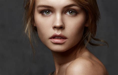 Обои глаза девушка модель портрет anastasia nastya Анастасия