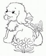 Coloring Pages Girls Puppies Puppy Adults Popular sketch template
