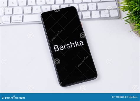 bershka app logo   smartphone screen editorial stock image image  smartphone display