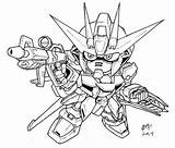 Gundam Coloring Pages Sd Wing Chibi Strike Colouring Printable Lineart Sheets Hobbies Aile Crafts Sketch Version Color Book Sketches Colours sketch template