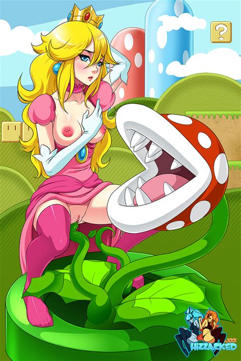 peach and the piranha plant by hizzacked hentai foundry