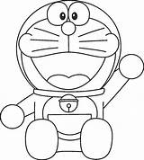 Doraemon Coloring Caden Copy Pages sketch template