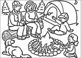 Tent Campfire Activities Getcolorings Vbs Pag sketch template