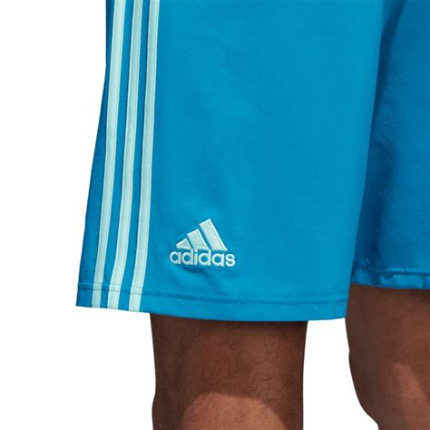blauwe korte broek adidas lichtblauwe strepen condivo  korte broeken keeping