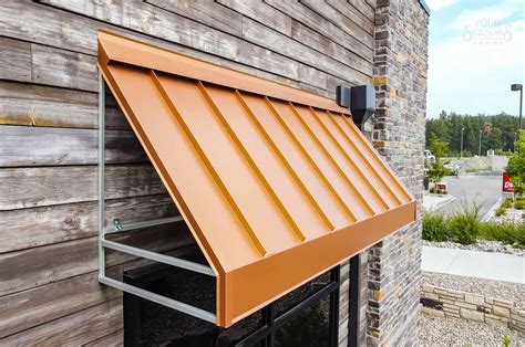 commercial standing seam awnings  seasons awning