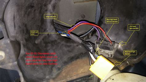 led headlight wiring issue   beam jeep cherokee forum