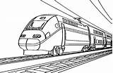 Treno Locomotive Treni Trains Zug Trenino Transporte Colorier Stampare Frecciarossa sketch template