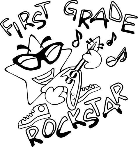 nice  grade rock star coloring page star coloring pages christmas