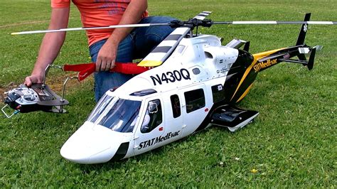 big rc bell  vario electric scale model helicopter demo flight