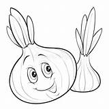 Onion Outline sketch template