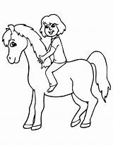 Horse Riding Coloring Girl Pages Kids Drawing Girls Rider Horseback Horses Colouring Pony Clipart Dessin Template Printactivities Print Popular Getdrawings sketch template