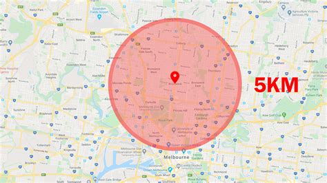 km radius   location google maps padirus