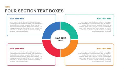 section text boxes powerpoint template  keynote slidebazaar