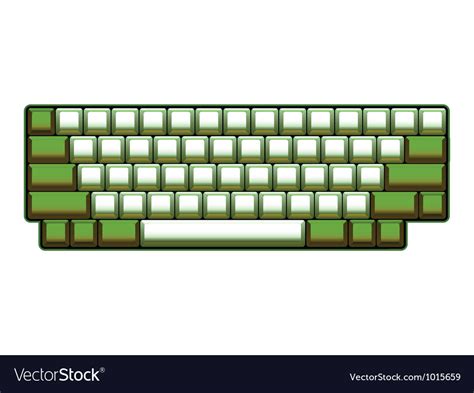 blank computer keyboard royalty  vector image