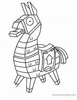 Fortnite Llama Coloring Pages Para Printable Dibujo Colorear Kids Dibujos Imprimir Color Drawing Colouring Loot Easy Sheets Mister Draw Popular sketch template