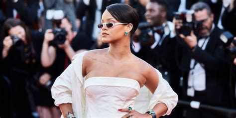 rihanna in white dior gown at the cannes film festival rihanna red