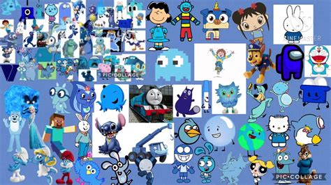 blue characters   updated youtube