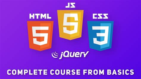 complete html css bootstrap javascript and jquery course youtube