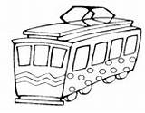 Tramway Template Coloring sketch template