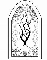 Stained Glass Window Coloring Pages Printable Drawing Color Look Windows Getdrawings Getcolorings Print Kids Popular sketch template