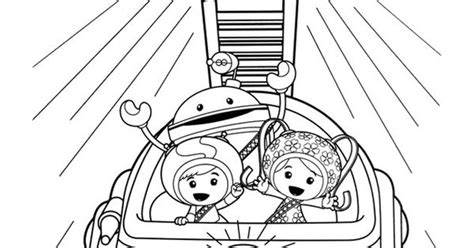 team umizoomi milli geo bot  umi car coloring page coloring