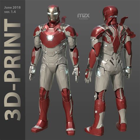 print model iron man mark   wearable