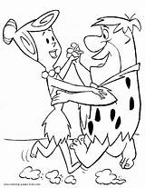 Coloring Pages Cartoon Flintstones Printable Kids Color Wilma Characters Character Fred Book Flintstone Sheets Sheet Dancing Dino Cartoons Books Print sketch template