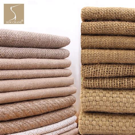 classic linen brown rough fabric sackcloth coarse fabric upholstery jute fabric natural linen