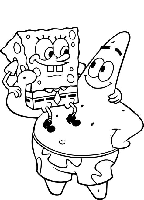 spongebob coloring pages characters  coloring kids page spongebob