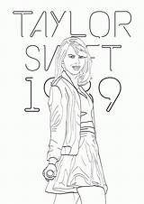 Swift Taylor Coloring Pages Printable Kids Printables Color Adults Book Books Print Popular Music Getcolorings Sift Soundfly sketch template