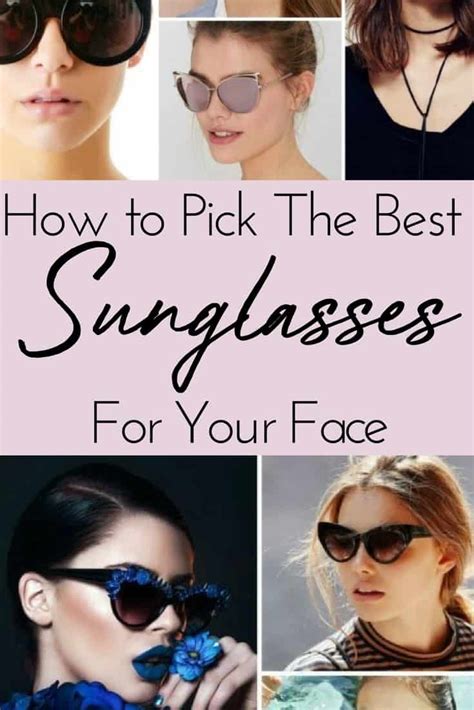 how to pick the best sunglasses for your face based on its shape