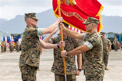 dvids news marine corps base hawaii change  command