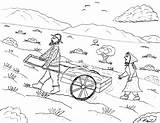 Pioneers Plains Coloring Pioneer Pages Great Handcart Crossing Robin sketch template