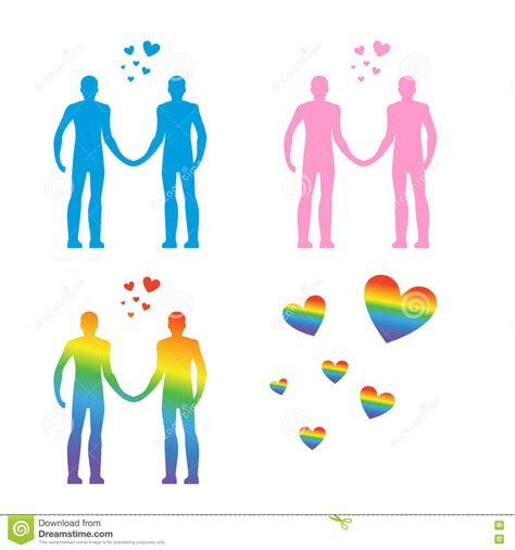 lgbt silhouettes same sex love gays and lesbians blue