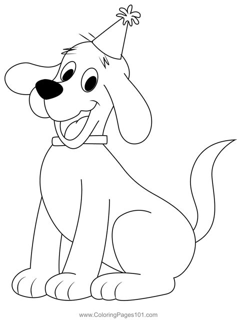 happy puppy clifford coloring page  kids  clifford  big red