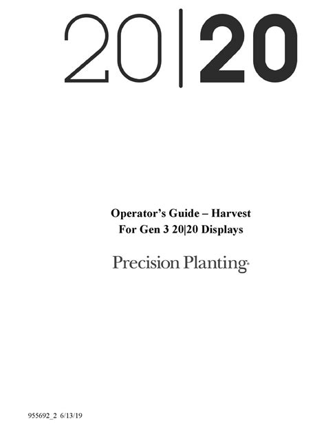 precision planting  operators manual   manualslib