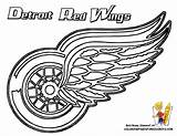 Coloring Hockey Nhl Pages Logos Logo Wings Red Colouring Print Detroit Blackhawks Mascots Team Chicago Sheets Symbols Sports Color Kids sketch template