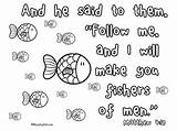 Fishers Fishermen Crafts Fishing Disciples Ministryark Fisherman Lds Apostles Mathew sketch template