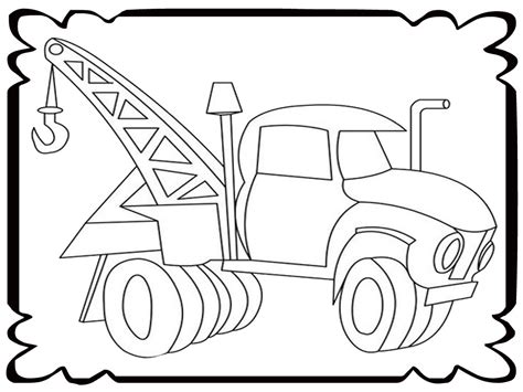 tow truck coloring pages realistic coloring pages